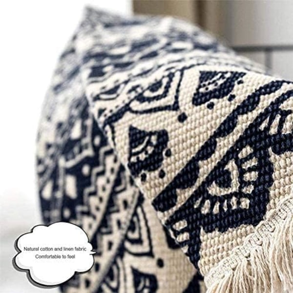 Boho-stil bomullsmatta - flerfärgad - 90 cm