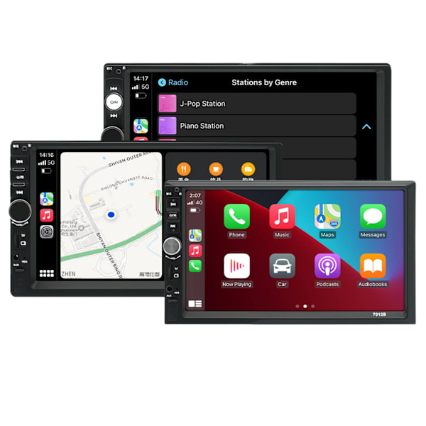 Autoradion 7\" MP5-soitin HD-kosketusnäytöllä, digitaalinen näyttö, Bluetooth-multimediatuen, MP5-soittimen resoluutio 800*480 MP5 player resolution 800*480 7010B
