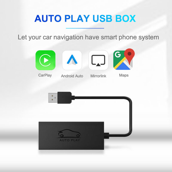 CP001 Trådløs USB CarPlay Dongle Android Auto Bilnavigasjon Mini