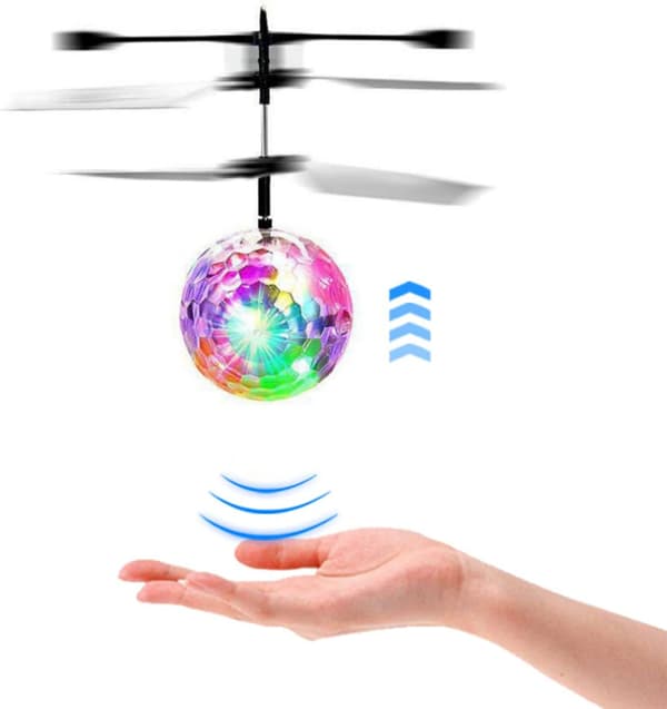 Barneleker, Flyvende ball for barn med LED-lys -FA-