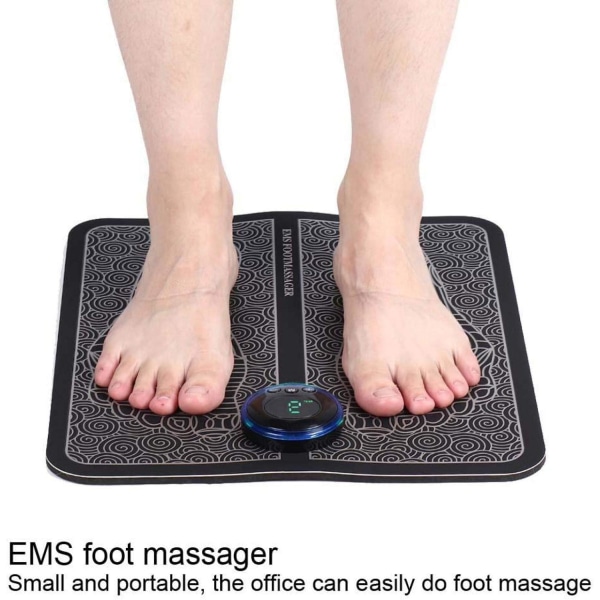 Electric EMS foot massager, massage cushion stimulator blood