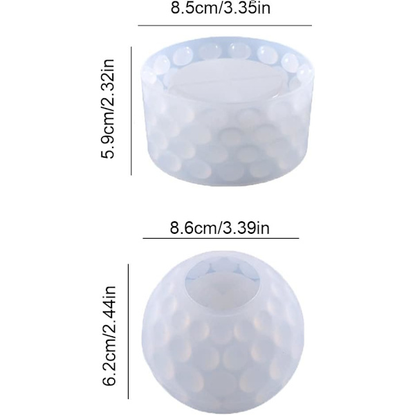 Te-ljusstakeform DIY Ljusstake Epoxi Form Dots