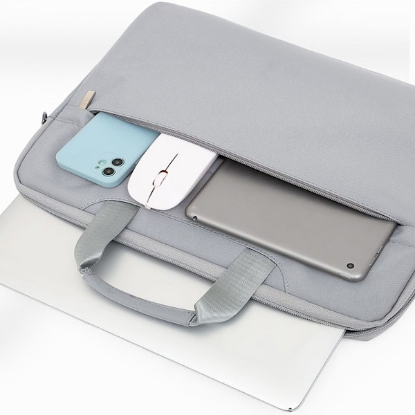 11 13 14 15,6 tommer Laptop Sleeve Håndtaske CASE 14 tommer Grå Grey 14 inch