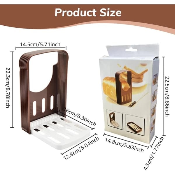 Adjustable Bread Slicer - Foldable Bread Slicer for Bread, Bagels, Sourdough Bread and Sandwiches-FA-