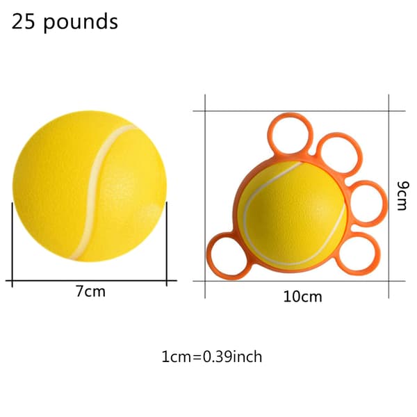 Grip Strength Ball Finger Device Training Equipment Anti-Spasticity Training-FA- 0.07 10 pound round