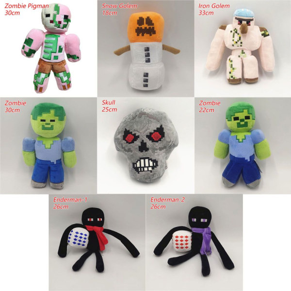 Minecraft Legetøjsfigur ZOMBIE PIGMAN - 30CM ZOMBIE PIGMAN - 30CM Zombie Pigman-30cm