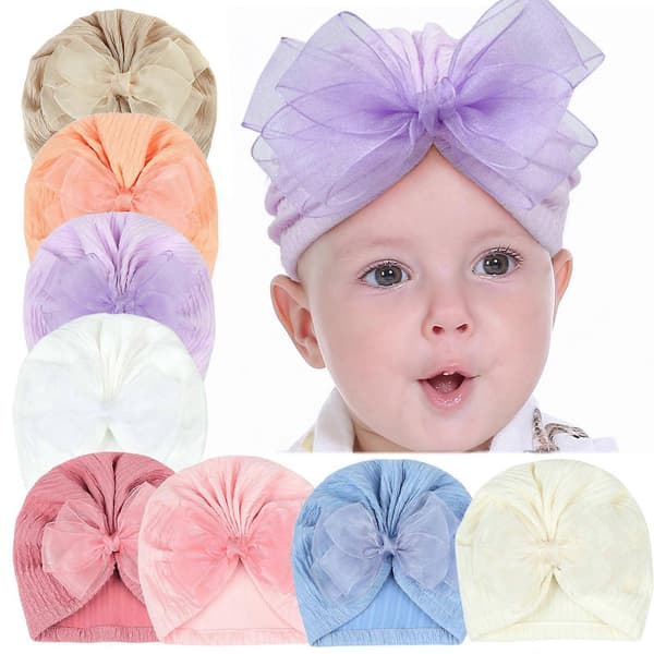 Moderne hat elegant børnehat åndbar hat justerbar børnehat enkelt design hat til små børn 1-6 år hvid-FA-