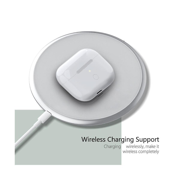 För Airpod Pro Ersättning Trådlöst Laddningsfodral Case 660 Mah Case Support Wireless Ch[DB] White