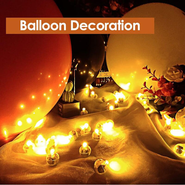 LED-Ballonlamper 50 stk LED-Ballonlys, LED-Lanterne, Mini