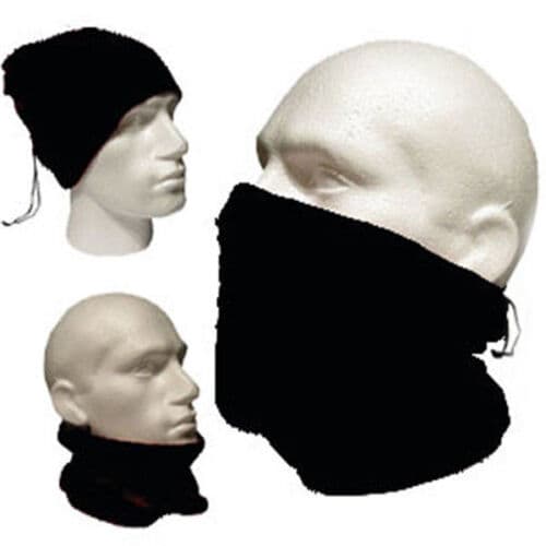 Menn Kvinner Termisk Fleece Halsvarmer Vinter Skjerf Beanie Hat