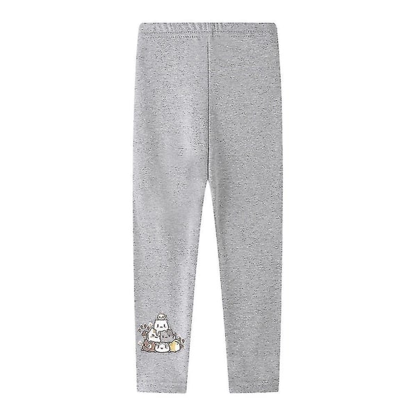 2-12 år Piger Unicorn Trykte Skinny Leggings Bukser Grey