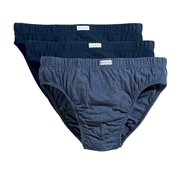 Fruit Of The Loom Herre Klassiske Slip Briefs (pakke med 3) Blå Blå Mix Blues Mixed XL