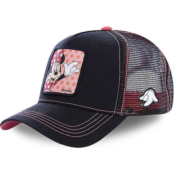 Mickey Snapback Bomull Baseball Cap & Dad Mesh / Trucker Hat MINNIE BLACK PINK