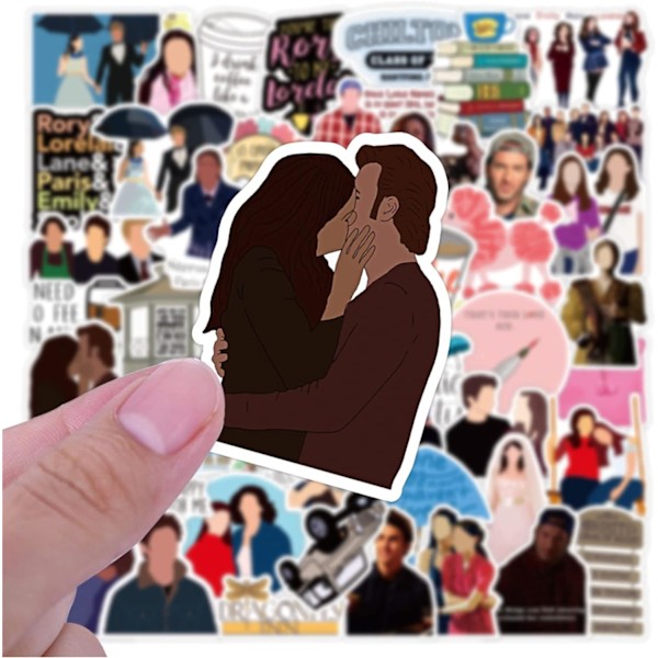 Tarrat 50 kpl Tarrat Hauska Tuotejuliste Tarra Kannettaville Tietokoneille USA TV-Sarja Gilmore Girls Tarrat (Gilmore Girls)