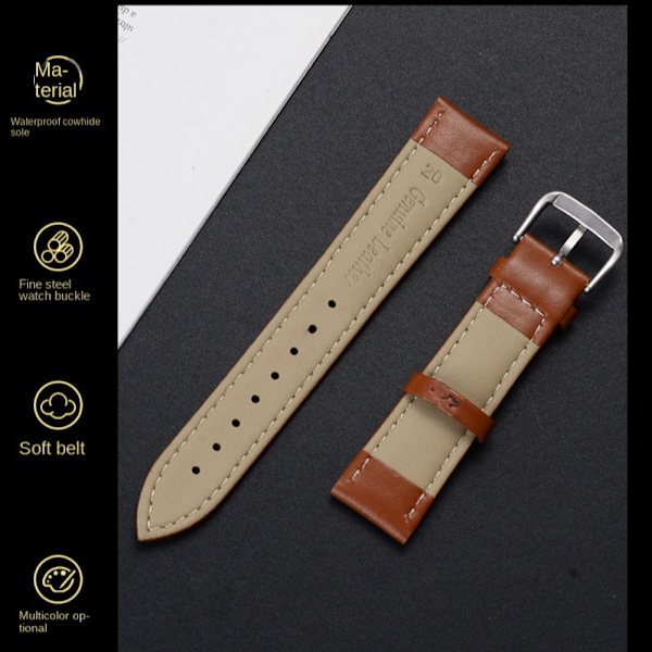 Klockarmband RÖTT 12MM Rött Red 12mm