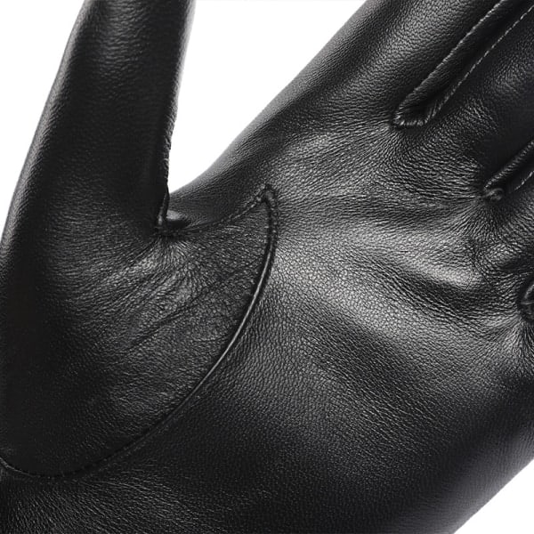 Læderhandsker til mænd til vinter - touch screen handsker med læder