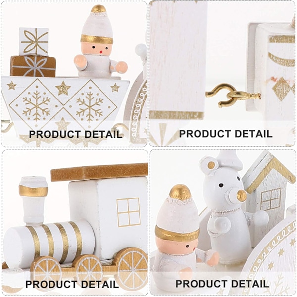 Juletræstoglegetøj Miniature Snemand Figur Ren Dekorativ (Hvid) White