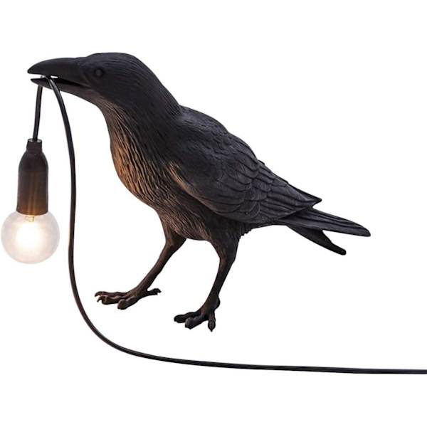 Fuglelampe til bord/væg, moderne bordlampe, fugleskrivebordslampe