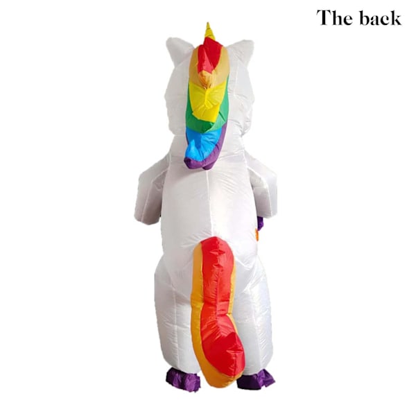 Uppblåsbar Enhörningsdräkt Blow-Up Enhörningsdräkt För Barn Vuxna Cosplay Fantasia-Fest Uppblåsbar Jumpsuit unicorn