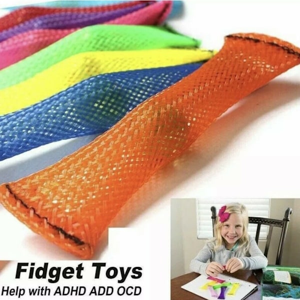 Mesh & Marmor Fidget Legetøj Stress Relief Legetøj Lugnande Sensorisk Yellow