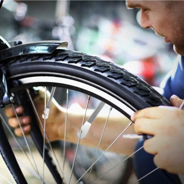 4 stk. cykel dækjern, rustfrit stål metal dæk