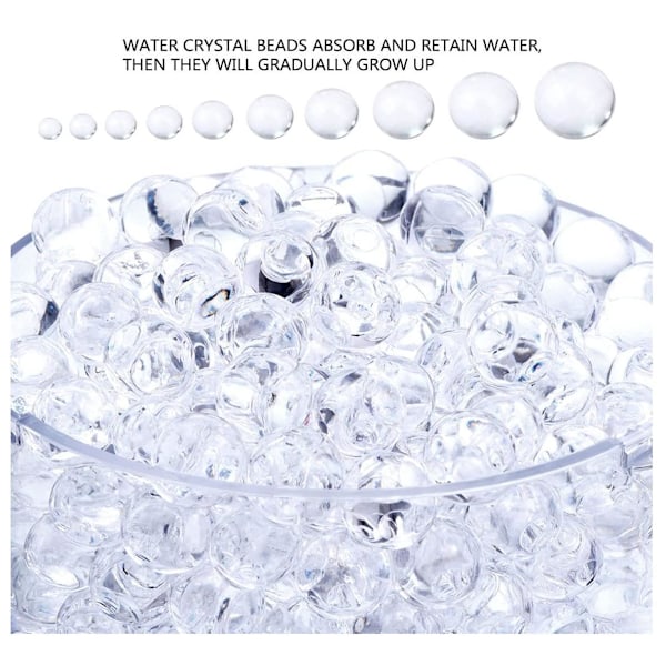 8000 st Transparenta Vattenkristaller Vattenpärlor 1cm