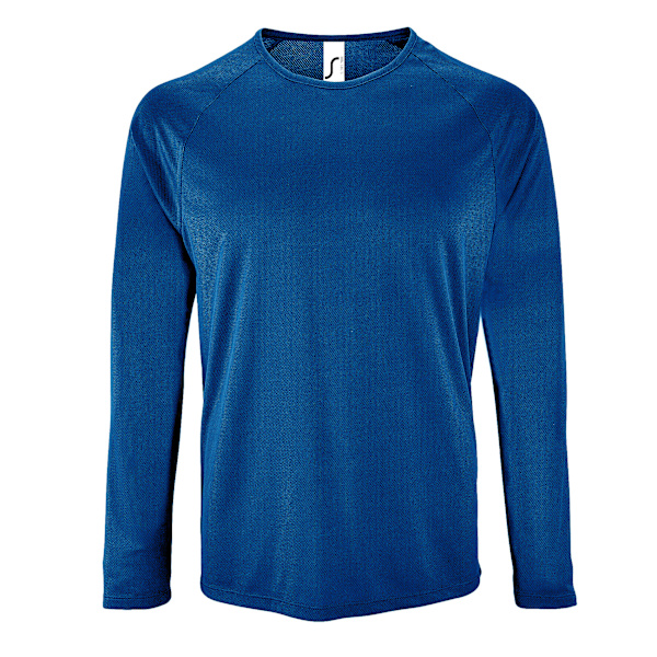 SOLS Herr Sporty Långärmad Performance T-shirt XL Royalblå Royalblå Royal Blue XL