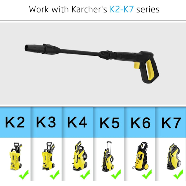 Højtryksvandpistol med aftrækker til Karcher K2 K3 K4 K5 K6 K7 K?rc