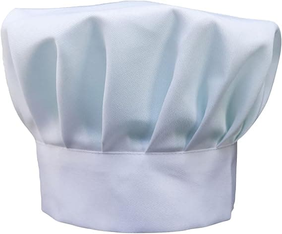 Kokkehatt, unisex kokkehatt, kjøkkenhatt, elastisk kokkehatt, A-FA-