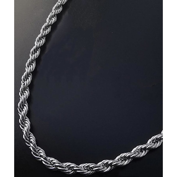 8mm Cordell Länk Halsband i Stål - Håller Färgen Livet Ut 8mm tjock, 60cm lång
