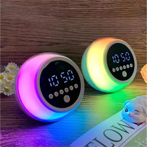 Herätyskello Bluetooth-kaiutin Himmennettävä FM-radio ajastintoiminnolla-XF29- Grey grå