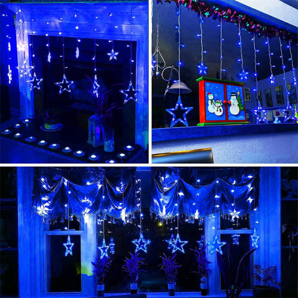 LED-stjernelys-lysgardin-vindu-julefest-bryllup