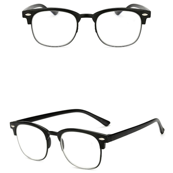 Lesebriller med styrke +1.0-+4.0 Svart Svart 3