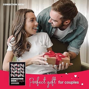 Connection Deck Spelpaket - CouplesQuestions och Couples Game Deck: Roliga kortspel för par (2 lekar: Frågor + Spel)-FA-