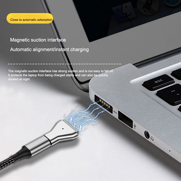 Typ C Magnetisk USB PD-adapter för Magsafe 2 Book Pro Plug Conv