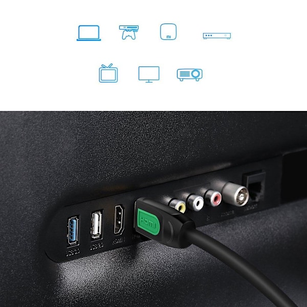 Ugreen 2m HDMI-kaapeli 19-nastainen 4K 60Hz Musta