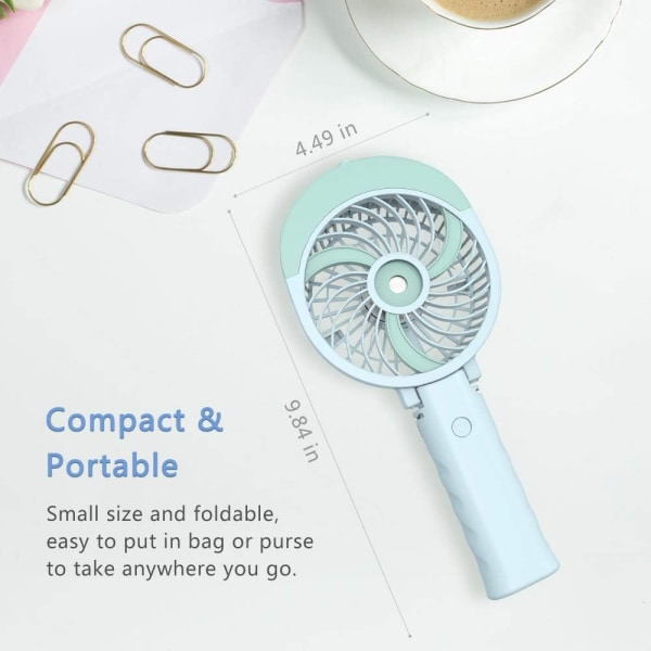 Hand Mist Fan Atomizing Fan Mini Handheld Pocket Fan Vikbar