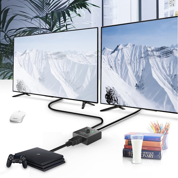 INF HDMI tosidig splitter/switch 2x2