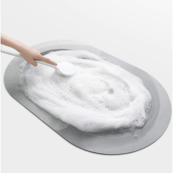 Halkskyddad badrumsmatta, Snabbtorkande badrumsmatta Diatom Mud Shower
