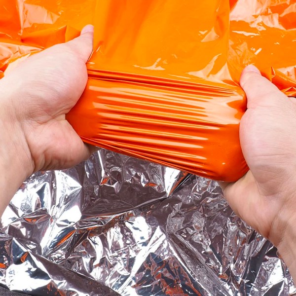 Vattentätt Bärbart Överlevnadssäckstält för Utomhusbruk orange