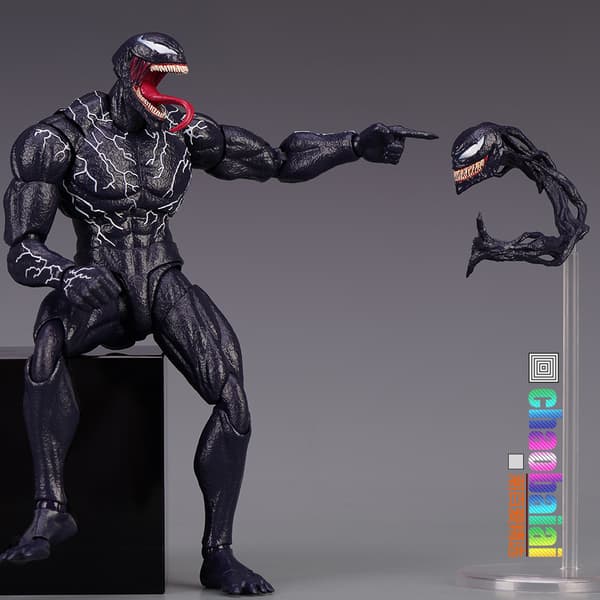 Marvel Filmer SHF Venom Symbiote Amazing Spider-Man Rörlig Actionfigur Modell Leksak Present-FA-