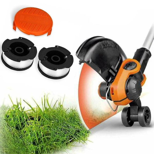 Oranssi trimmerin suojakotelo + kela ja lanka Black & Decker GLC3630L GLC3630L20 ruohonleikkuriin, osat