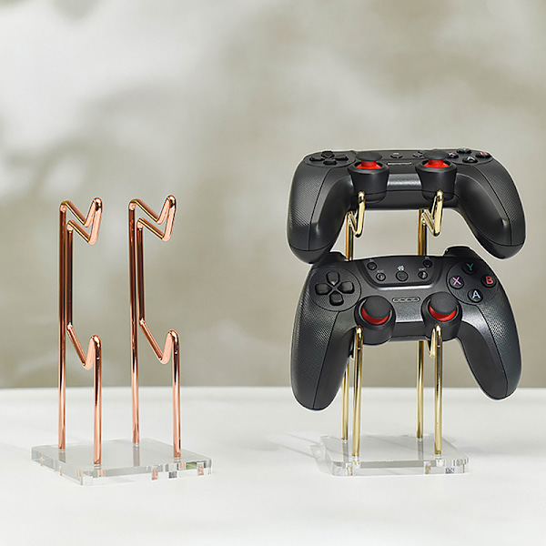 Dobbel-lags spillkontroller Displaystativ Avtakbart Rose Gold