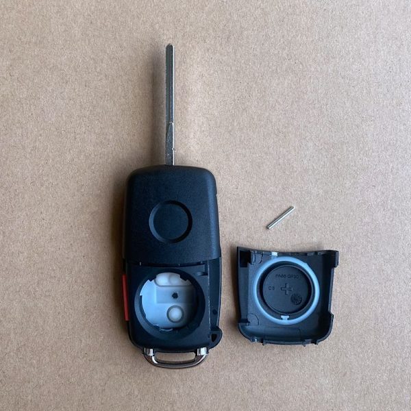 Nyckelskal för VW, Sharan, Tiguan, Golf, Sagitar, MK6 Polo, Touareg, Coque-utbyte, 4/5 knappar 4 BOTTONS