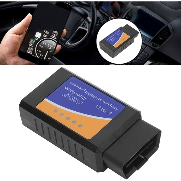 WIFI OBD2 Bilskanner ELM327 Skanneradapter Profesjonell Bilfeil