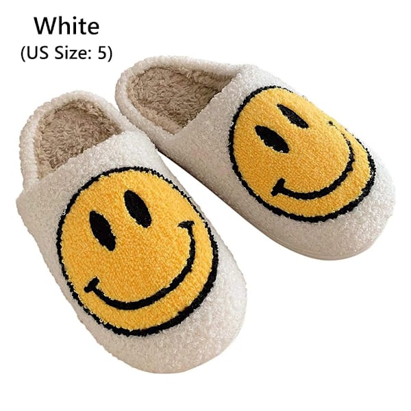 Smiley Dam Vinter Varma Tofflor Vit EU Size 35-36 white