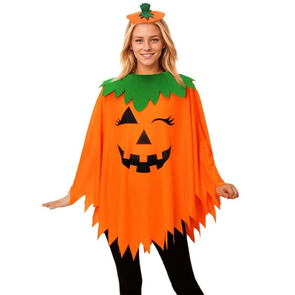 3-delt Halloween græskar kostume til kvinder med tilbehør-FA-
