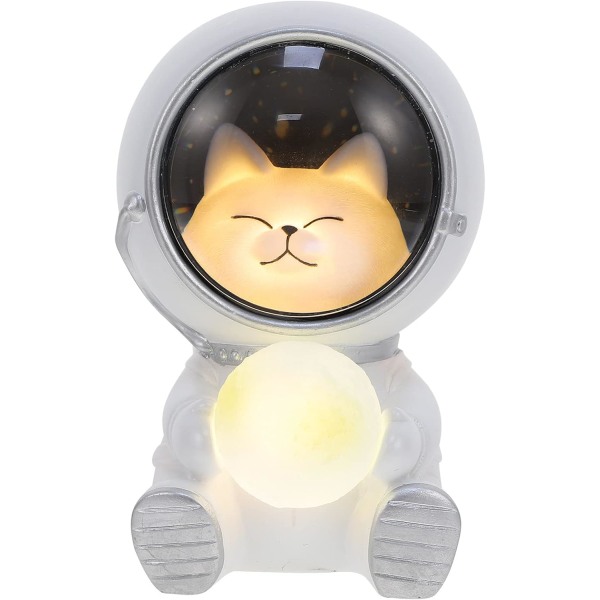 Kreativ nattlampa - Astronaut hundformad nattlampa