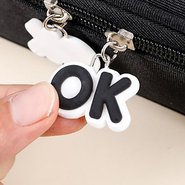Stor Kapacitet Pennetui Case Opbevaringspose SORT BLACK