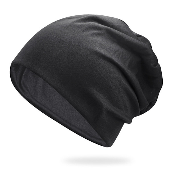 Kvinde Mænd Smart Hue Tynd Hip-hop Blød Stræk Slouchy Skull Cap N dark gray